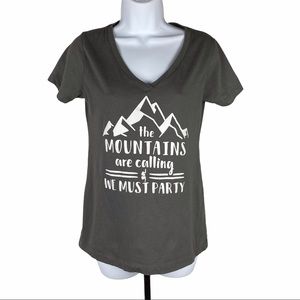 🛍️The Mountains are Calling & We Must Party T-shirt🛍️